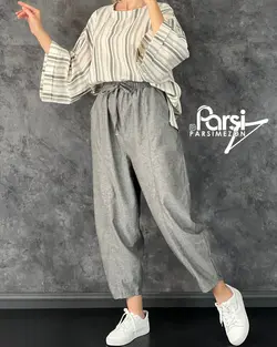 بلوز شلوار راه‌راه