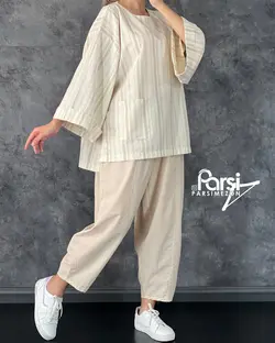 بلوز شلوار راه‌راه