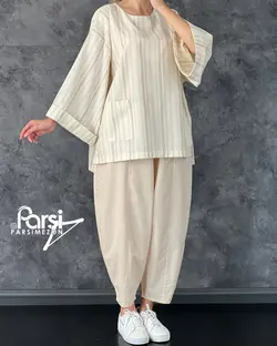 بلوز شلوار راه‌راه