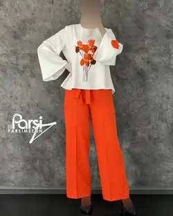 شومیز شلوار گلدار