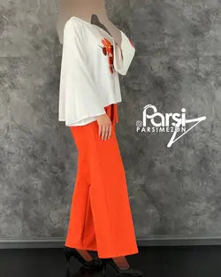 شومیز شلوار گلدار