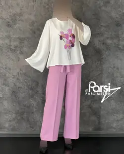 شومیز شلوار گلدار