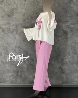 شومیز شلوار گلدار