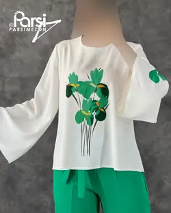 شومیز شلوار گلدار