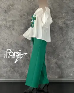 شومیز شلوار گلدار