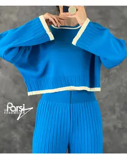 نیمتنه شلوار یقه خط‌دار