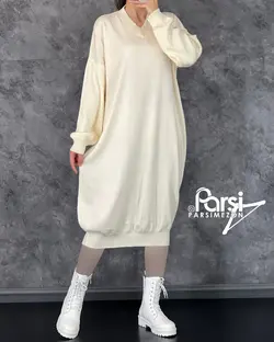 پیراهن بافت یقه هفت