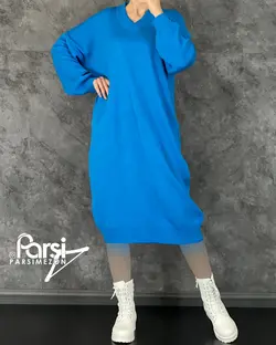 پیراهن بافت یقه هفت