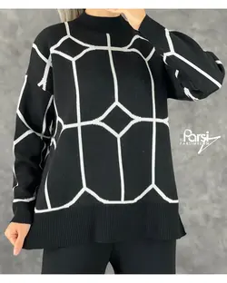 بلوز شلوار هندسی