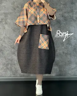 شنل سارافون چهارخونه