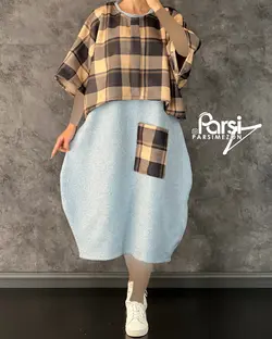 شنل سارافون چهارخونه