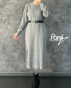 پیراهن بافت یقه گرد