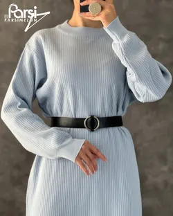 پیراهن بافت یقه گرد