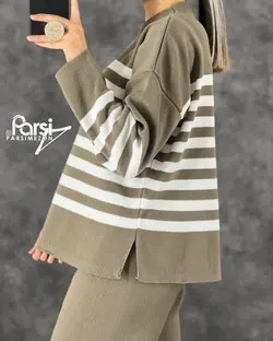 بلوز شلوار راه‌راه