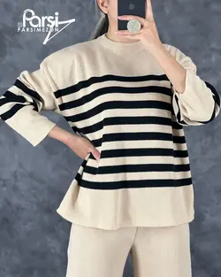 بلوز شلوار راه‌راه