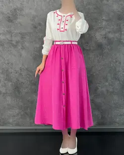 شومیز دامن لاله