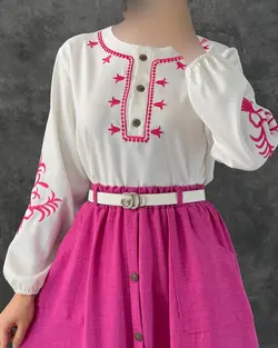 شومیز دامن لاله