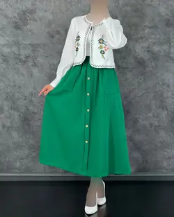 کت دامن گلدوزی