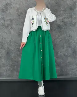 کت دامن گلدوزی