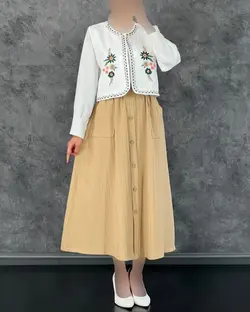 کت دامن گلدوزی