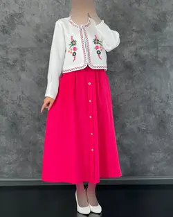 کت دامن گلدوزی