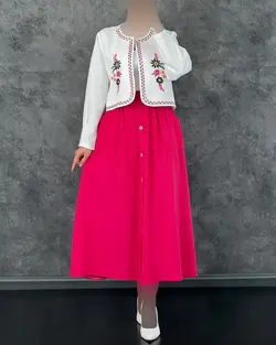 کت دامن گلدوزی