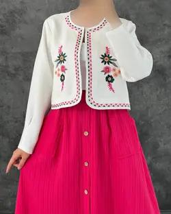 کت دامن گلدوزی