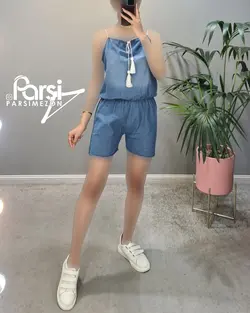 سرهمی شلوارکی جین