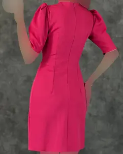 پیراهن چاکدار آستین کوتاه