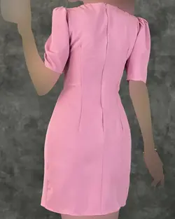 پیراهن چاکدار آستین کوتاه