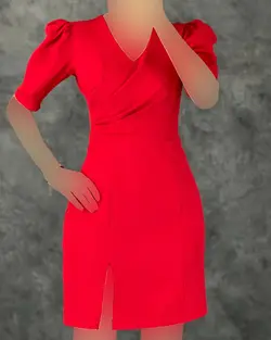 پیراهن چاکدار آستین کوتاه