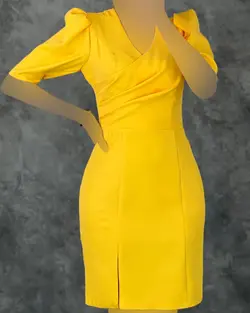 پیراهن چاکدار آستین کوتاه