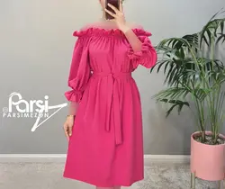 پیراهن چیندار قایقی