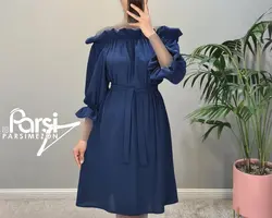 پیراهن چیندار قایقی