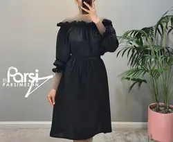 پیراهن چیندار قایقی