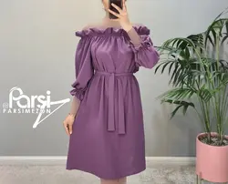 پیراهن چیندار قایقی
