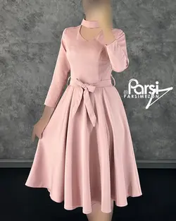 پیراهن میدی گردنبندی