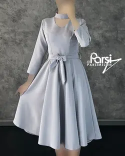 پیراهن میدی گردنبندی