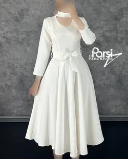 پیراهن میدی گردنبندی