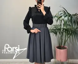 شومیز یقه چین