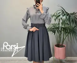 شومیز یقه چین