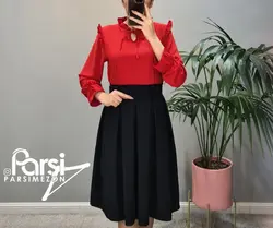 شومیز یقه چین