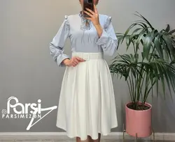 شومیز یقه چین