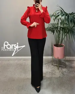 شومیز یقه چین