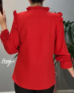 شومیز یقه چین