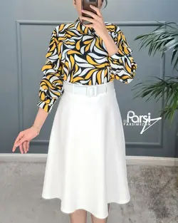 شومیز طرحدار آستین طبقه