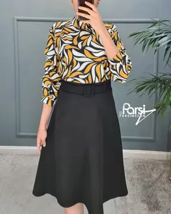 شومیز طرحدار آستین طبقه