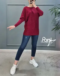 بلوز بافت دانه رنگی