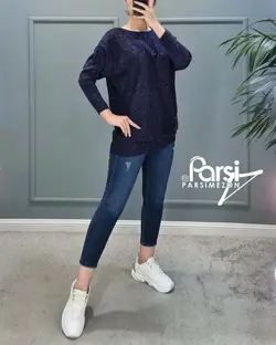 بلوز بافت دانه رنگی