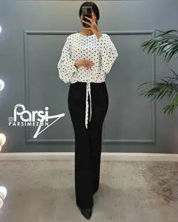 شومیز طرحدار جلوگره